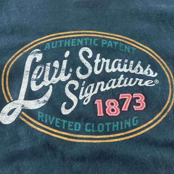 Vintage 2005 nwt Levi's Kids Blue Graphic T-Shirt - Picture 3 of 5